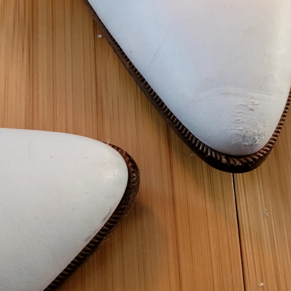 Peter Fox Italian Leather Cream Cowboy Boots - Picture 3 of 7